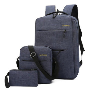 3 in 1 Men's Trendy Laptop Bag Set