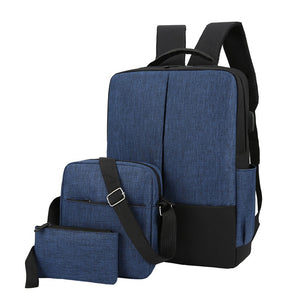 3 in 1 Men's Refined Laptop Bag Set