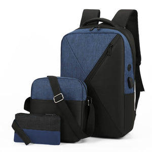 3 in 1 Men's Streamlined Laptop Bag Set