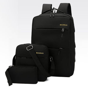 3 in 1 Men's Trendy Laptop Bag Set