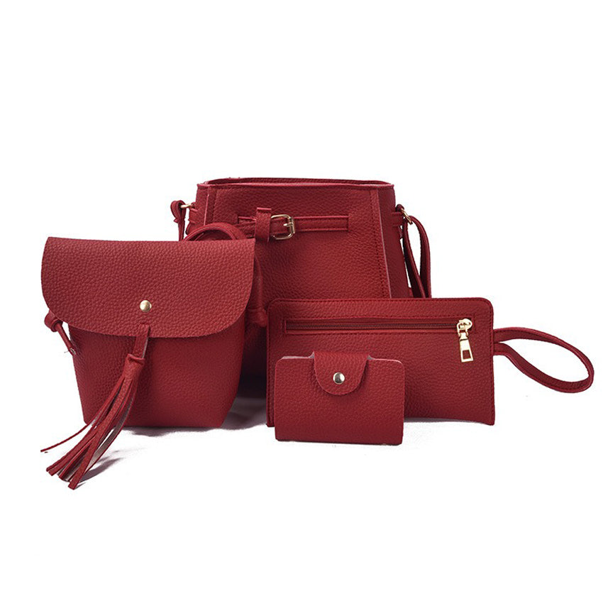 4 in 1 Style Harmony Leather Ladies' Bag