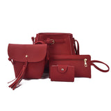 4 in 1 Style Harmony Leather Ladies' Bag